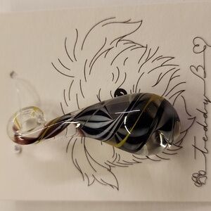 Black & Yellow Tear Drop Pendant